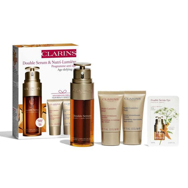 Clarins Skincare Gift Set Clarins Double Serum and Nutri-Lumiere Gift Set