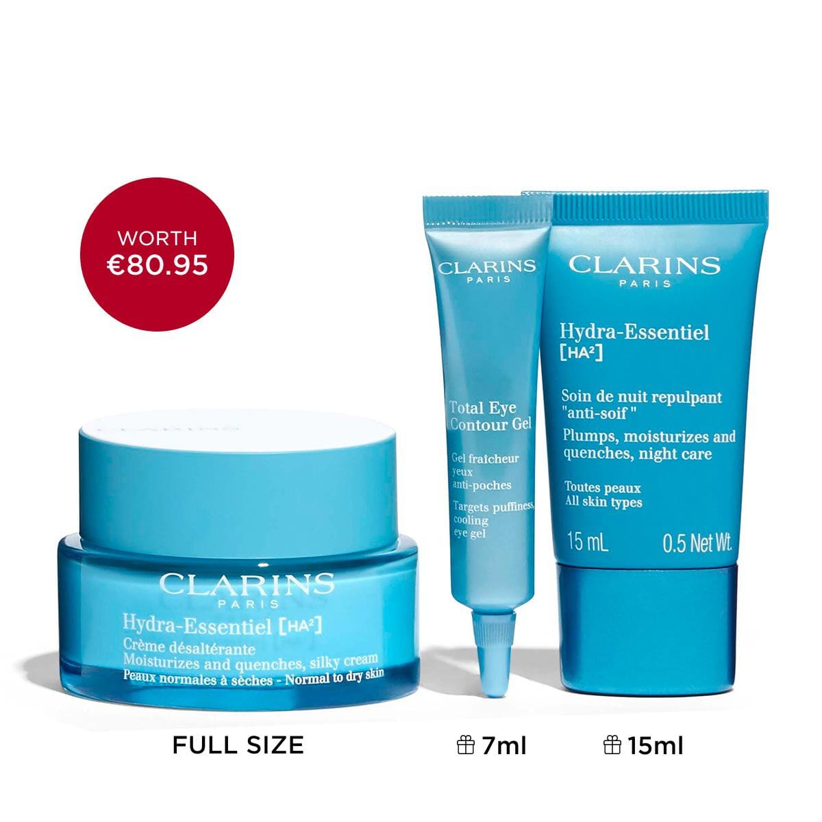 Clarins skincare set Clarins Hydra Essiental Routine
