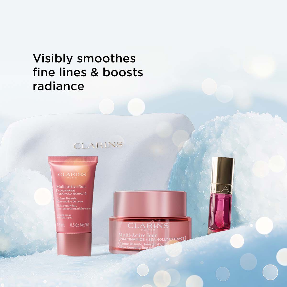 Clarins skincare set Clarins Multi Active Giftset