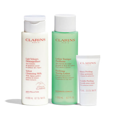 Clarins Skincare Gift Set Clarins My Cleansing Essential Combination To Oily Skin Gift Set