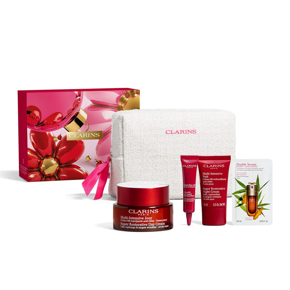 Clarins skincare set Clarins Super Restorative Gift Set