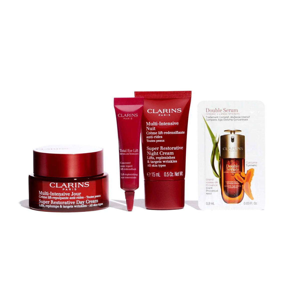 Clarins skincare set Clarins Super Restorative Routine
