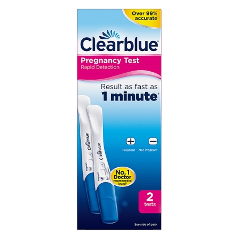 Clearblue Pregnancy Test Clearblue Pregnancy Test Rapid Detection 2 Tests