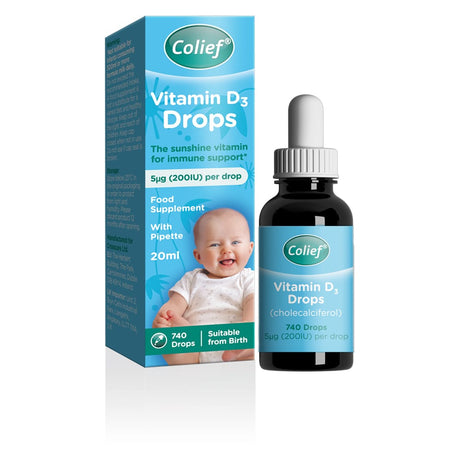 Colief Vitamins & Supplements Colief Vitamin D3 Drops 20ml