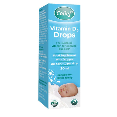 Colief Vitamins & Supplements Colief Vitamin D3 Drops 20ml