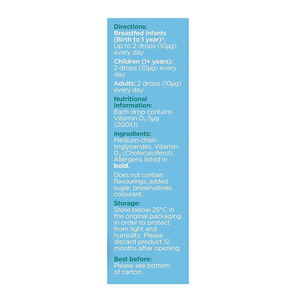 Colief Vitamins & Supplements Colief Vitamin D3 Drops 20ml