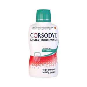 You added <b><u>Corsodyl Daily Mouthwash Fresh Mint 500ml</u></b> to your cart.