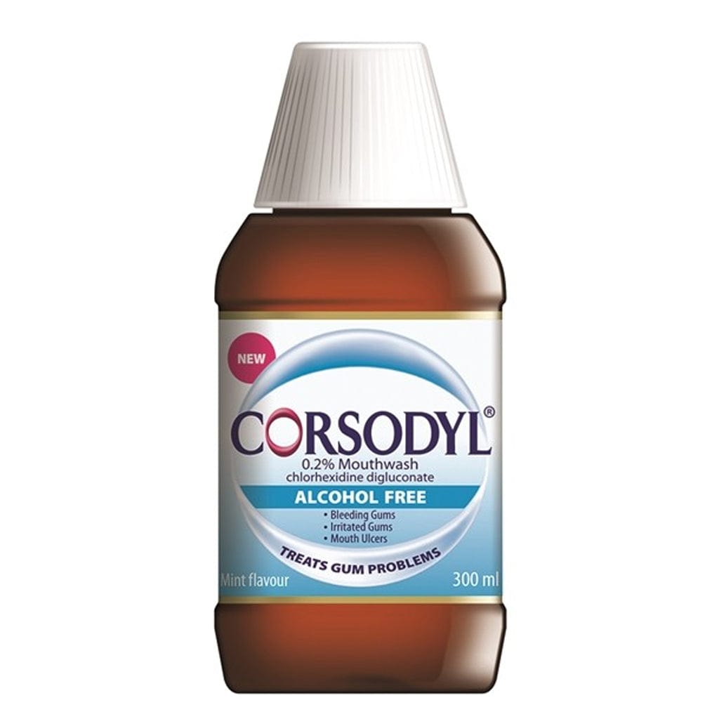 Corsodyl Mint Alcohol Free Mouthwash 300ml | Meaghers.ie — Meaghers ...