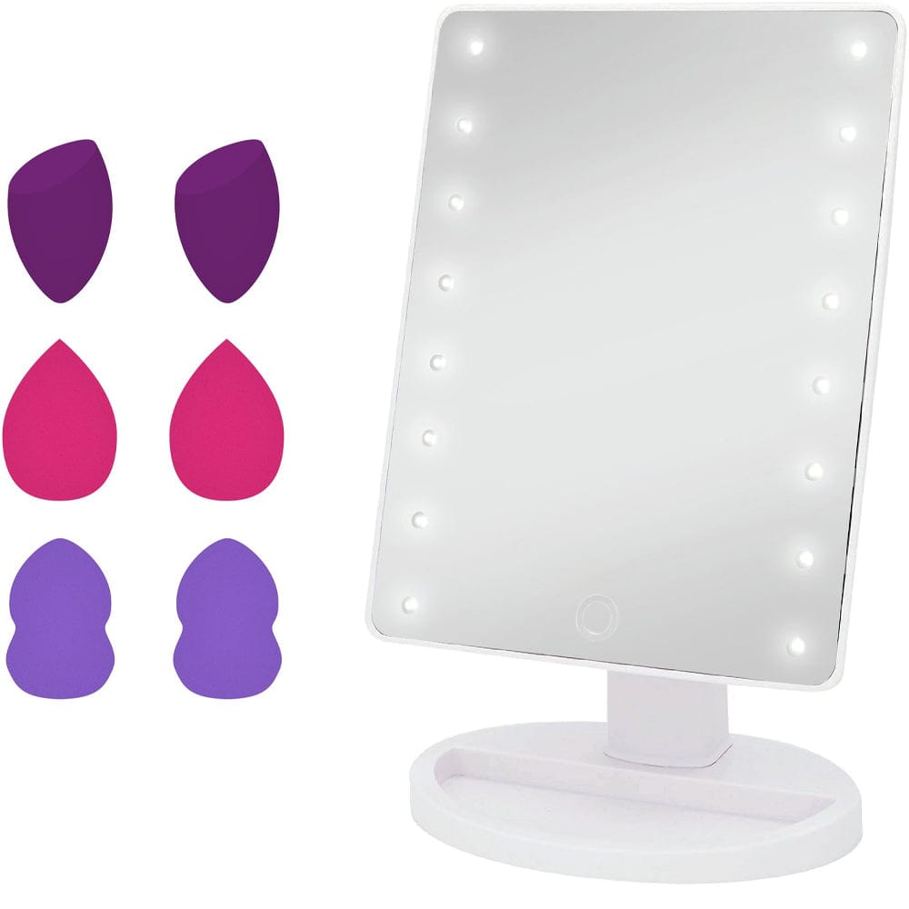 Danielle Creations mirror Danielle Led Mirror with Blending Sponges Set