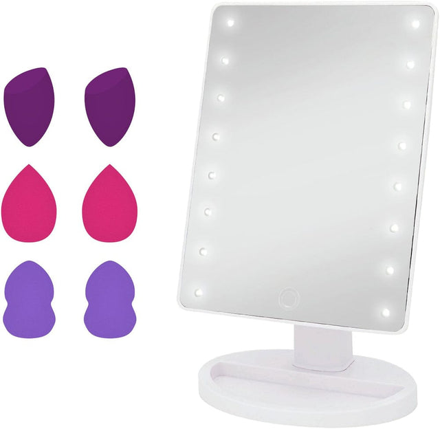 Danielle Creations mirror Danielle Led Mirror with Blending Sponges Set