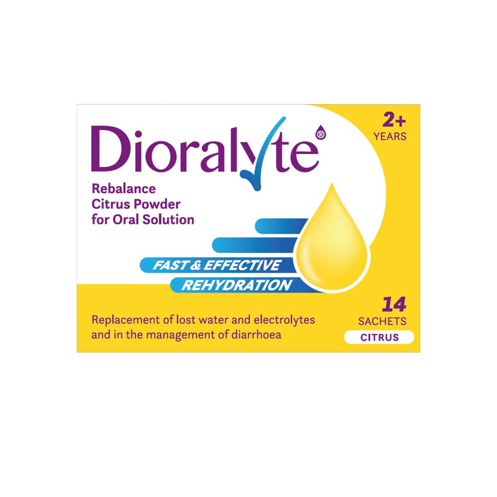 Dioralyte Rehydration Salts Citrus 14 Sachets Dioralyte Rebalance Sachets