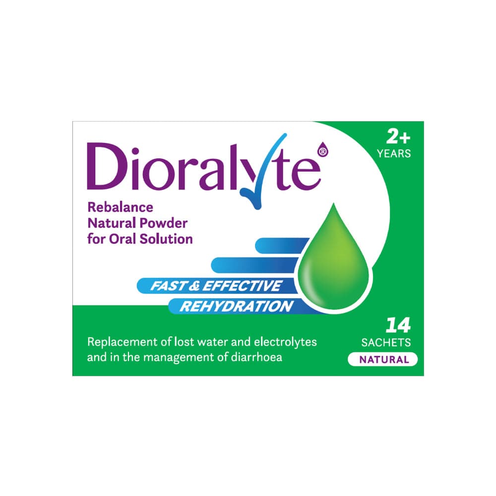 Dioralyte Rehydration Salts Natural 14 Sachets Dioralyte Rebalance Sachets