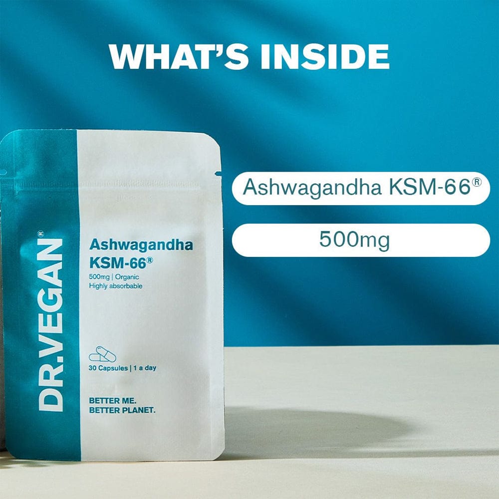 DR.VEGAN Vitamins & Supplements DR.VEGAN Ashwagandha KSM-66 500mg 30 Capsules