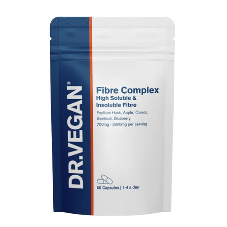 DR.VEGAN Vitamins & Supplements DR.VEGAN Fibre Complex 60 Capsules