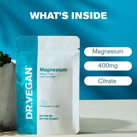 DR.VEGAN Vitamins & Supplements DR.VEGAN Magnesium 400mg 60 Capsules