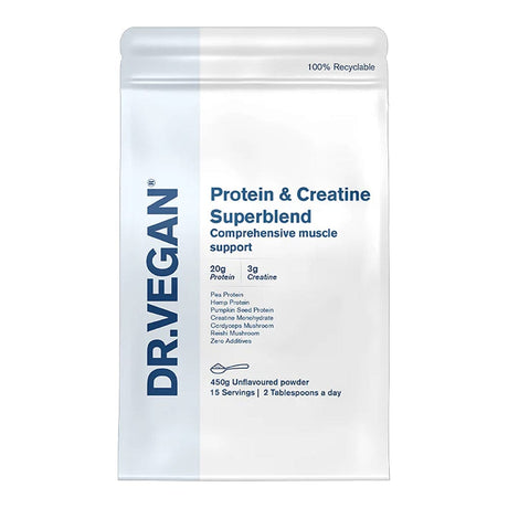 DR.VEGAN Vitamins & Supplements DR.VEGAN Protein & Creatine Superblend 450g