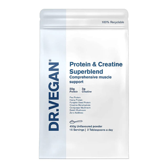 DR.VEGAN Vitamins & Supplements DR.VEGAN Protein & Creatine Superblend 450g