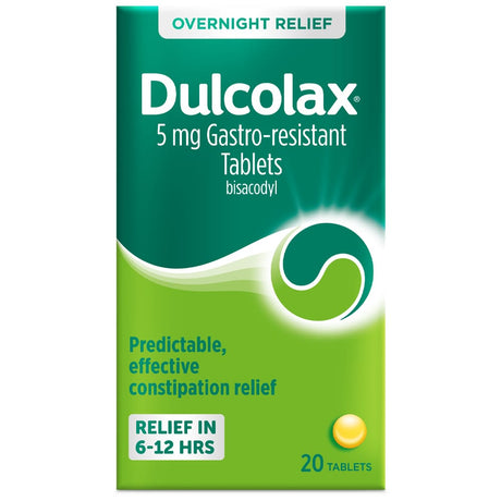 Dulcolax Constipation Relief Dulcolax 5mg Gastro-Resistant Tablets 20 Pack