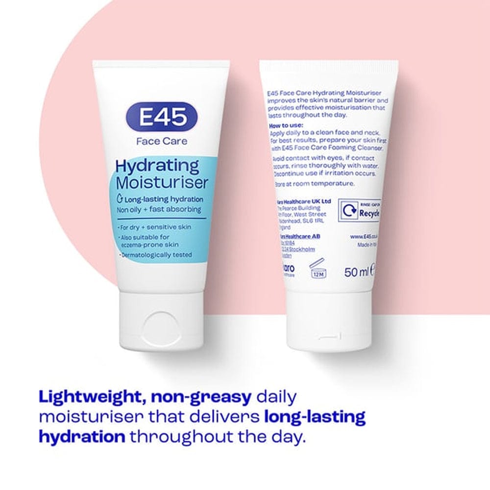 E45 Moisturiser E45 Face Care Hydrating Moisturiser 50ml