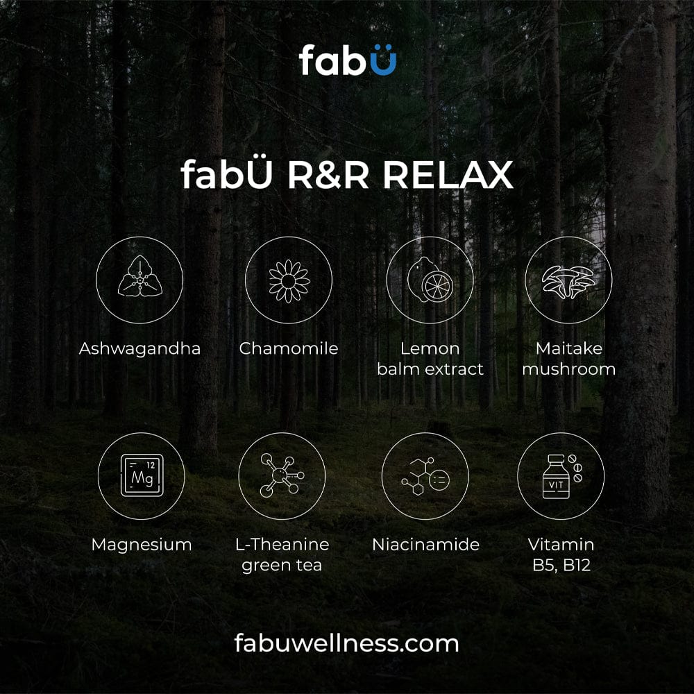 fabÜ Vitamins & Supplements fabÜ R&R Relax 60 Capsules