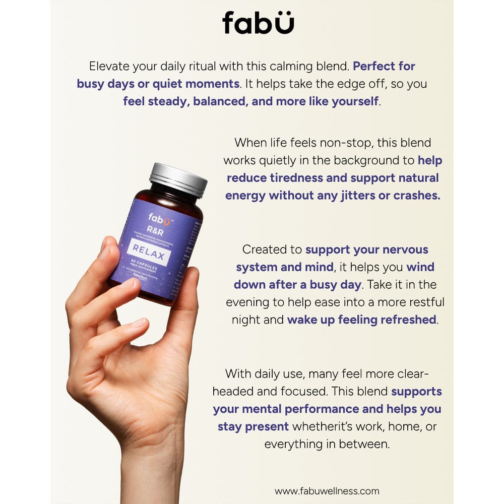 fabÜ Vitamins & Supplements fabÜ R&R Relax 60 Capsules