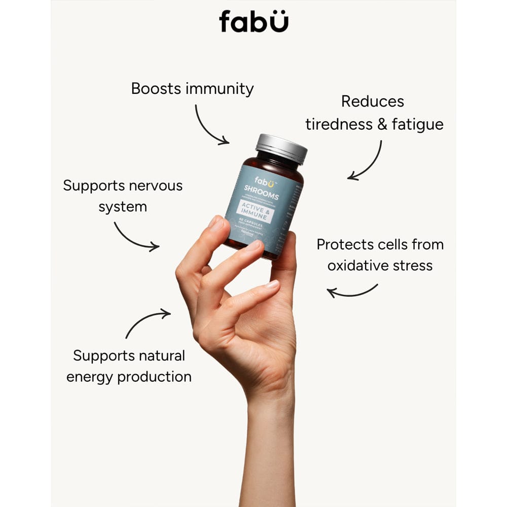 fabÜ Vitamins & Supplements fabÜ SHROOMS ACTIVE & IMMUNE 60 Capsules