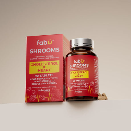 fabÜ Vitamins & Supplements fabÜ SHROOMS CHOLESTEROL & HEART 90 Tablets
