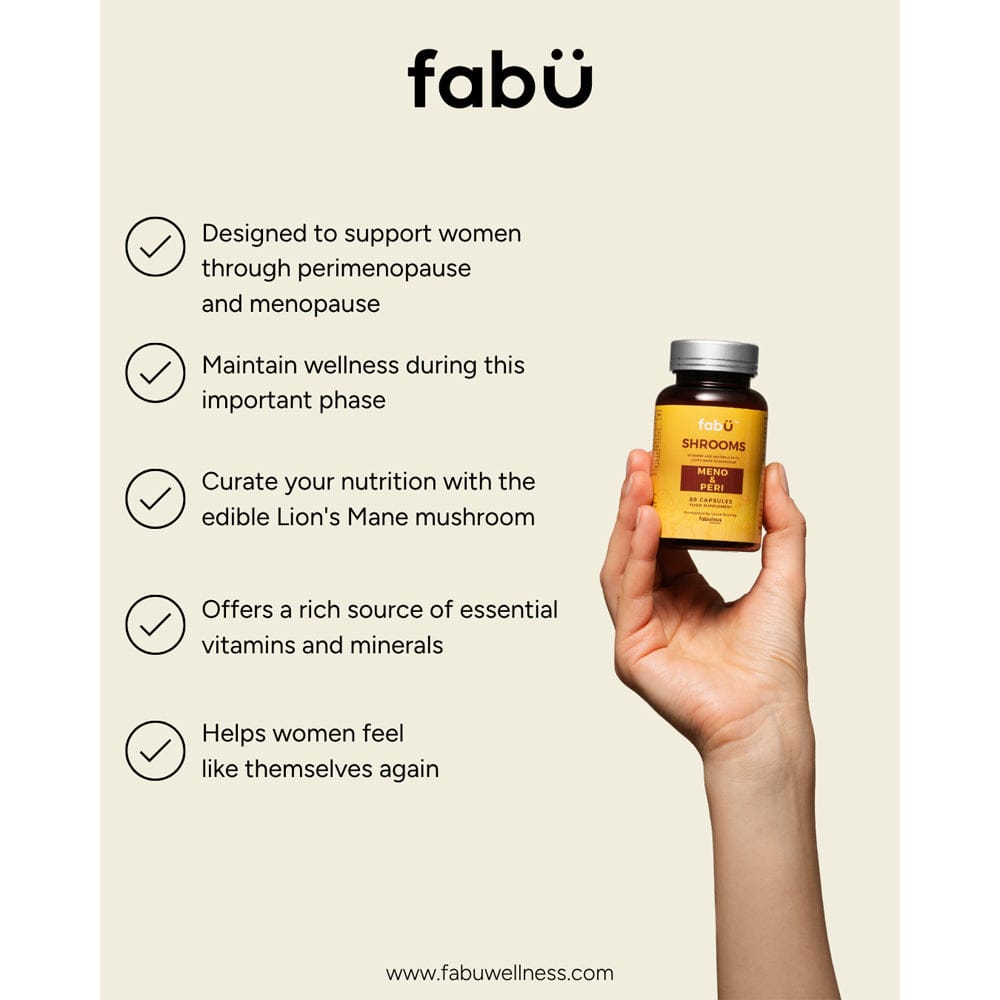 fabÜ Vitamins & Supplements fabÜ SHROOMS Meno & Peri 60 Capsules