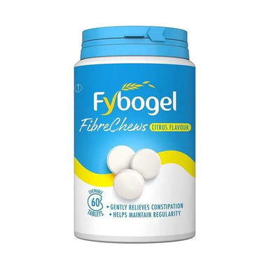 Meaghers Pharmacy Vitamins & Supplements Fybogel Fibre Chews Citrus Flavoured Chewable Tablets 60s