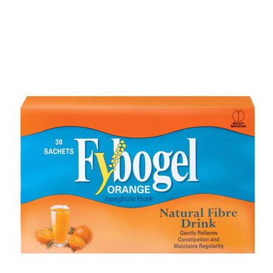 Meaghers Pharmacy Vitamins & Supplements Fybogel Orange High Fibre Drink 30 Sachets