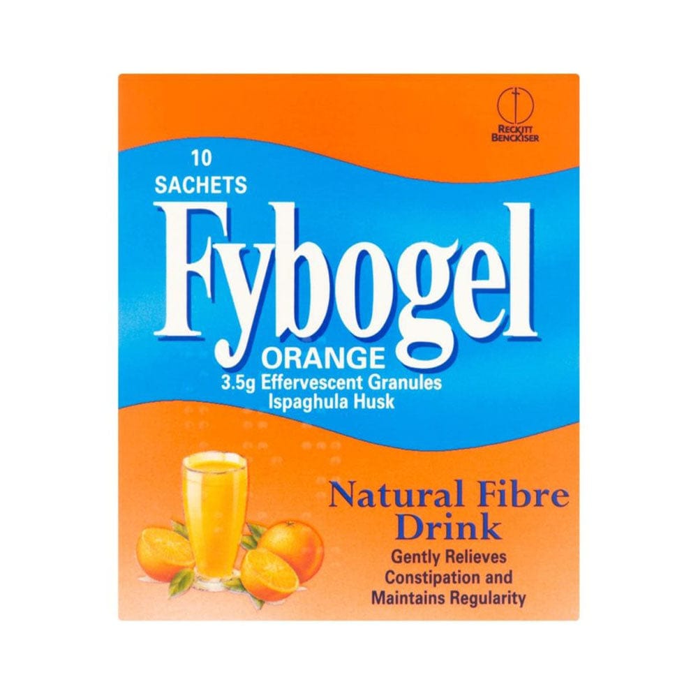 Meaghers Pharmacy Vitamins & Supplements 10s Fybogel Orange High Fibre Drink Sachets Meaghers Pharmacy