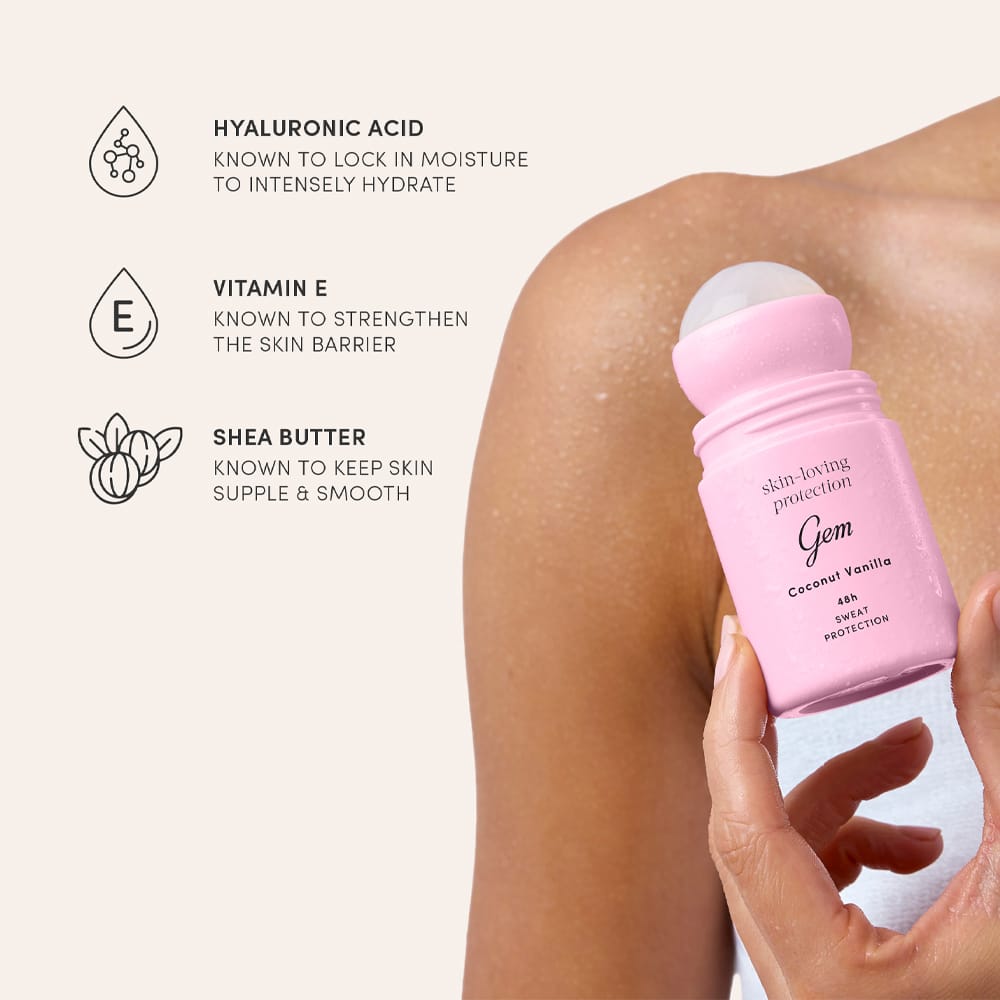 Gem Deodorant Gem Deodorant Roll-On Coconut Vanilla 50ml