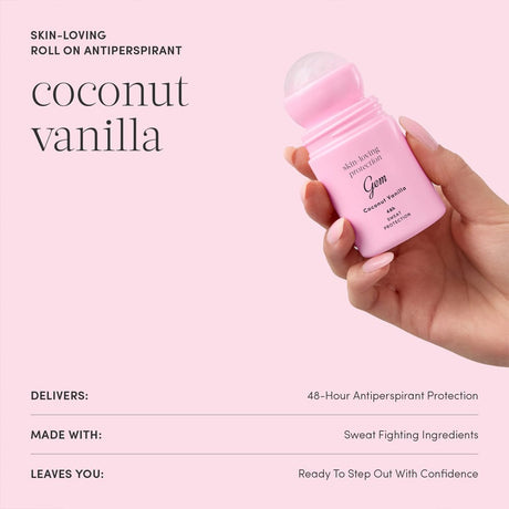 Gem Deodorant Gem Deodorant Roll-On Coconut Vanilla 50ml