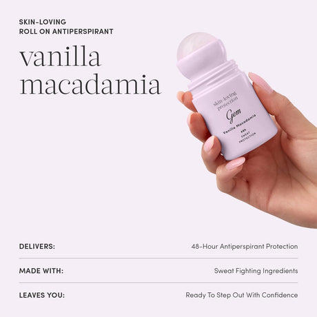 Gem Deodorant Gem Deodorant Roll-On Vanilla Macadamia 50ml