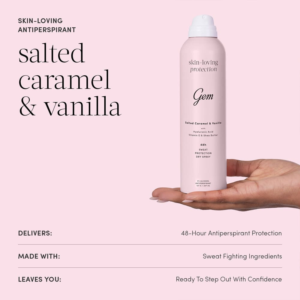 Gem Deodorant Gem Skin-Loving Deodorant Salted Caramel & Vanilla 207ml
