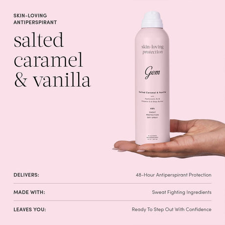Gem Deodorant Gem Skin-Loving Deodorant Salted Caramel & Vanilla 207ml