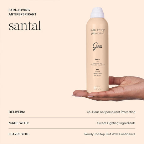 Gem Deodorant Gem Skin-Loving Deodorant Santal 207ml