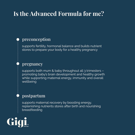 Gigi Vitamins & Supplements Gigi Advanced Pre-Conception & Pregnancy Blend