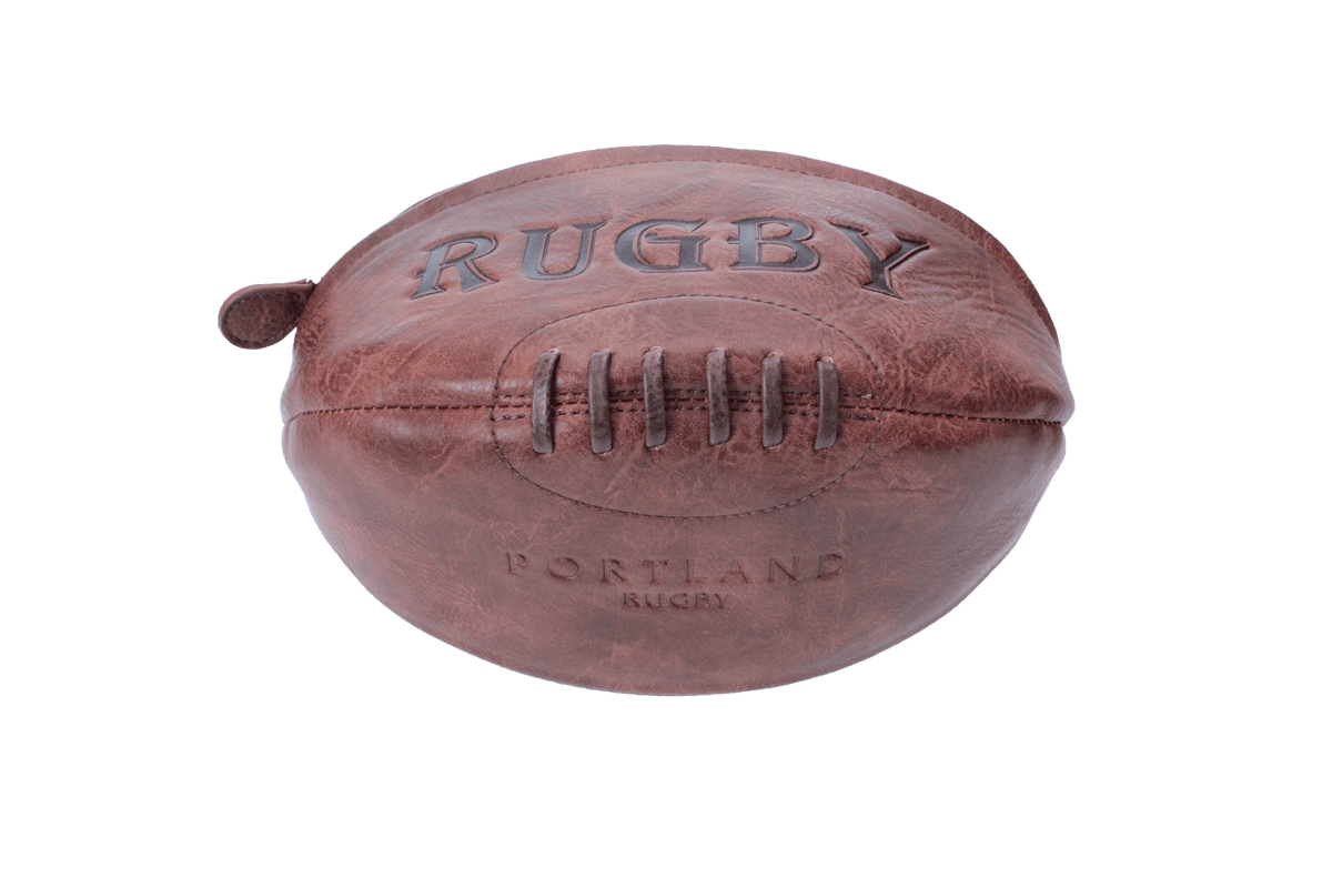 brandwell Washbag Tan Heritage Vintage Leather Look Rugby Washbag