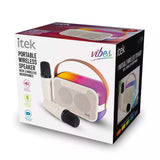 iTek Speaker Itek Portable BT Karaoke Speaker with 2 Microphones