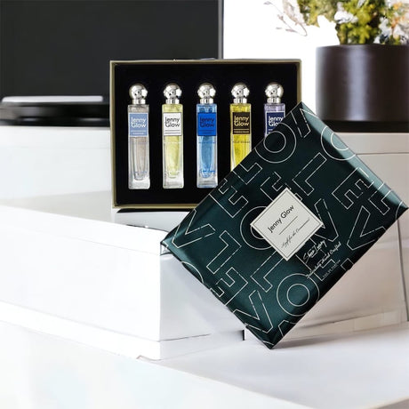 Jenny Glow Fragrance Set Jenny Glow Mens Eau de Parfum 5 Piece Gift Set