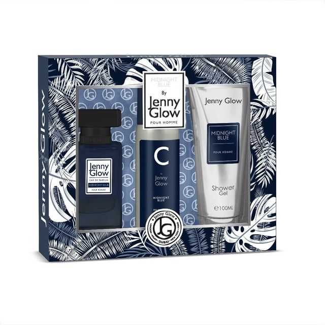 Jenny Glow Fragrance Set Jenny Glow Midnight Blue Pour Homme Gift Set