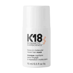 You added <b><u>K18 Leave-In Molecular Repair Hair Mask 15ml</u></b> to your cart.