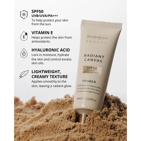 Kash Beauty Primer Kash Beauty Radiant Canvas Primer SPF50 40ml