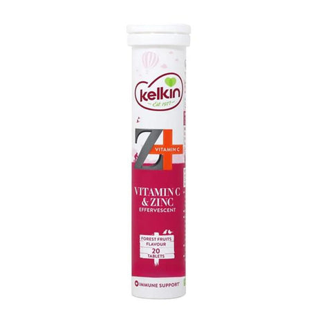 Kelkin Vitamins & Supplements Forest Fruits Kelkin Zinc and Vitamin C Effervescent 20 Tablets
