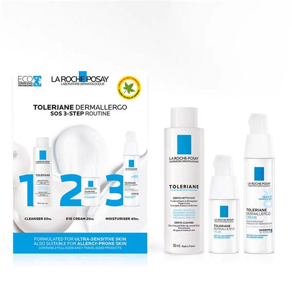 La Roche-Posay Toleriane Dermallergo SOS 3-Step Routine | Meaghers