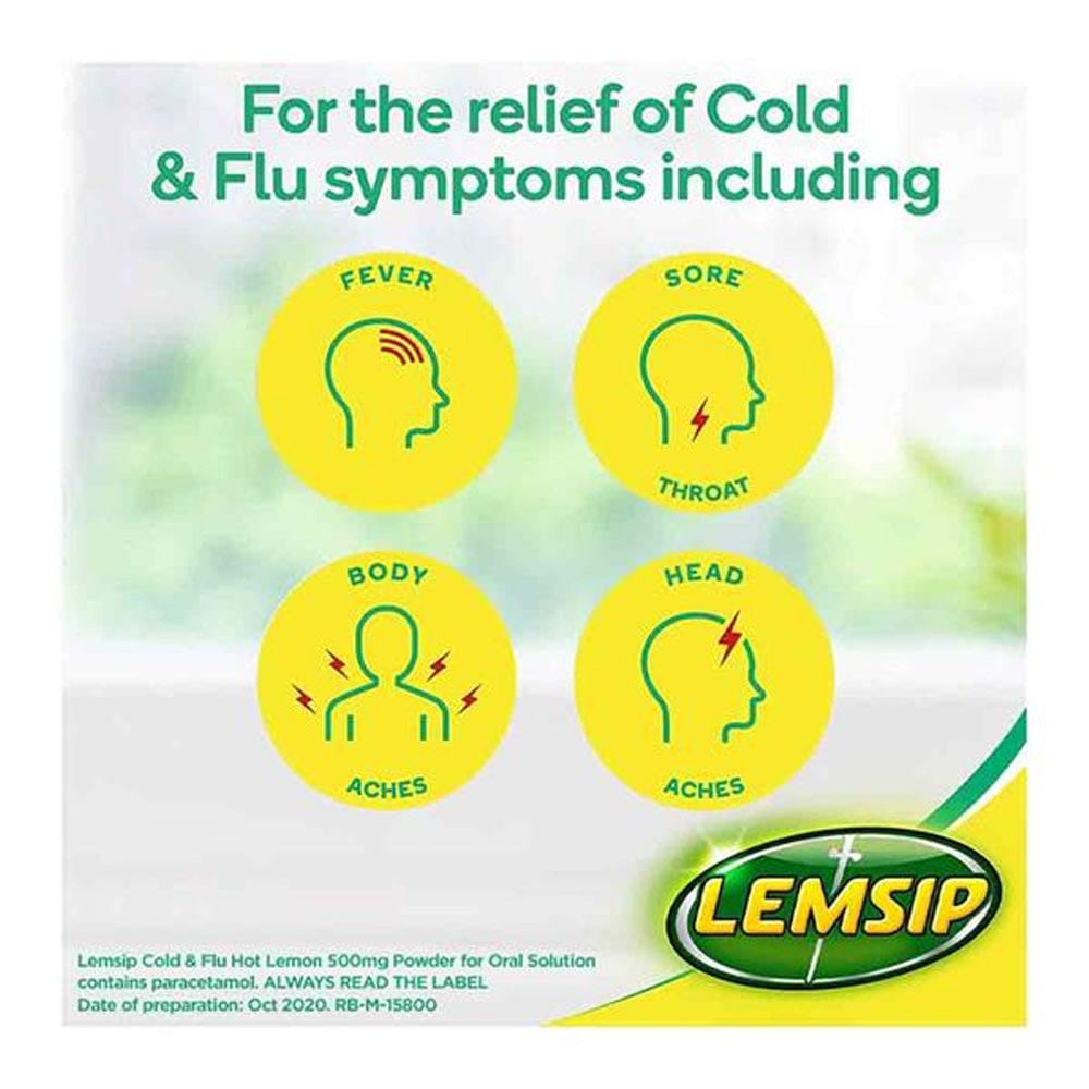 Meaghers Pharmacy Cold & Flu Relief Lemsip Cold & Flu Sachets 10pack
