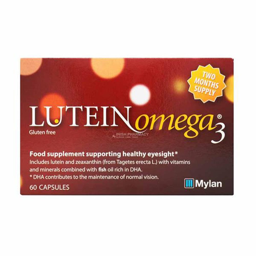 Lutein Vitamins & Supplements LUTEIN Omega 3 Healthy Eyesight Supplement - 60 Capsules