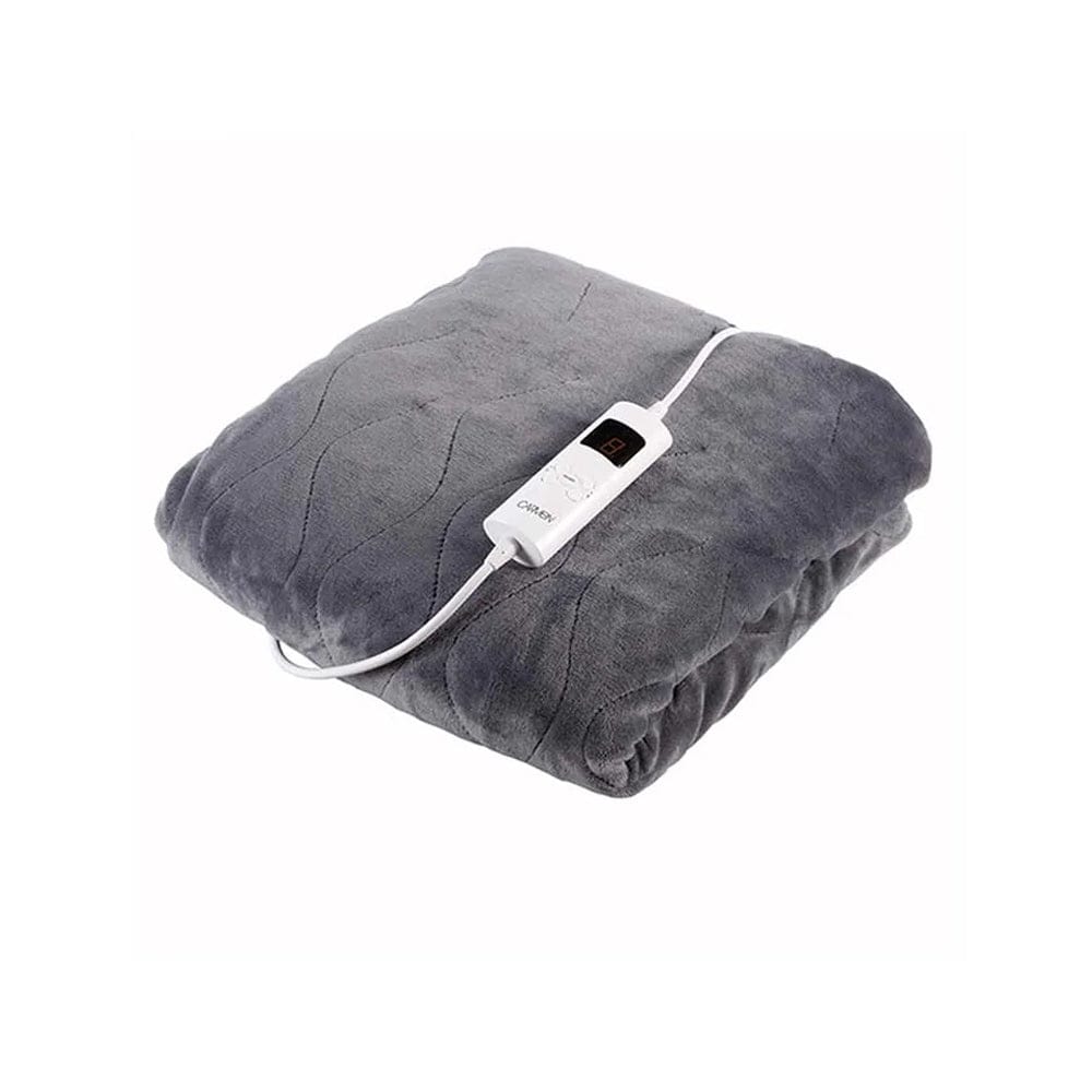 Carmen Electric Blanket Luxury Heated Blanket Grey