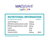 Macusave Vitamins & Supplements Macu-Save Junior+ Eye Health Soft Chews